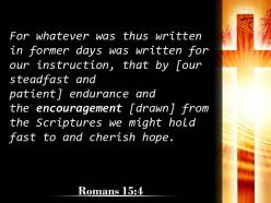 0514 romans 154 you have any encouragement powerpoint church sermon