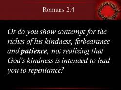 0514 romans 24 you show contempt for the riches powerpoint church sermon