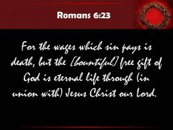 0514 romans 623 for the wages of sin is death powerpoint church sermon