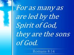 0514 romans 814 those who are led powerpoint church sermon