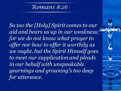 0514 romans 826 the same way the spirit powerpoint church sermon