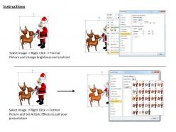0514 santa and his reindeer image graphics for powerpoint