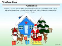 0514 santa give gifts on christmas image graphics for powerpoint