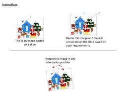 0514 santa give gifts on christmas image graphics for powerpoint