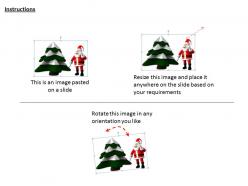 0514 santa with pine tree image graphics for powerpoint
