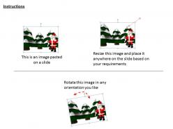 0514 santa with pine trees image graphics for powerpoint
