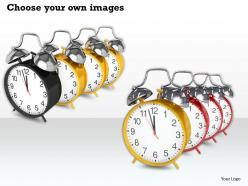 0514 set of alarm clocks image graphics for powerpoint