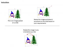 0514 snowman and christmas tree image graphics for powerpoint