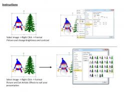 0514 snowman and christmas tree image graphics for powerpoint