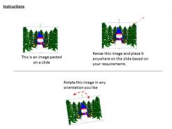 0514 snowman and christmas trees holiday theme image graphics for powerpoint