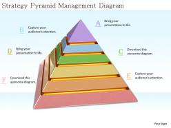 0514 strategy pyramid management diagram image graphics for powerpoint