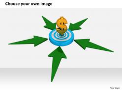 0514 symbol of dollar on target image graphics for powerpoint 1