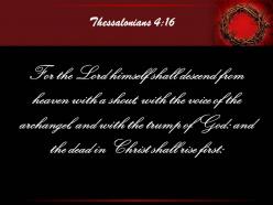 0514 thessalonians 416 for the lord himself powerpoint church sermon