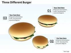 0514 three different burger image graphics for powerpoint