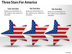 0514 three stars with american flag design image graphics for powerpoint