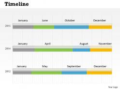 0514 Three Way Chart Data Driven Time Line Diagram Powerpoint Slides