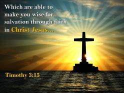 0514 timothy 315 faith in christ jesus powerpoint church sermon