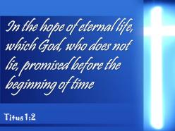 0514 titus 12 promised before the beginning powerpoint church sermon