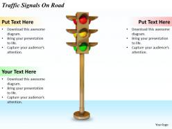 0514 traffic signals on road image graphics for powerpoint