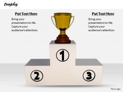 0514 trophy for wining position image graphics for powerpoint