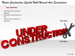 0514 under construction with wrench and screwdriver image graphics for powerpoint