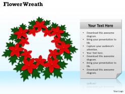 0514 wreath assortment of flowers image graphics for powerpoint