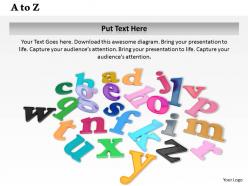 0614 arrange letters a to z image graphics for powerpoint
