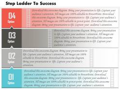 0614 business consulting diagram 4 steps of business success powerpoint slide template