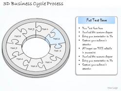 0614 business ppt diagram 3d business cycle process powerpoint template