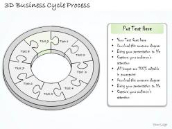 0614 business ppt diagram 3d business cycle process powerpoint template