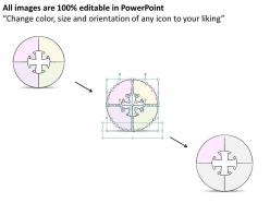 71870019 style division pie-puzzle 4 piece powerpoint presentation diagram infographic slide