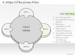 0614 business ppt diagram 4 steps of business plan powerpoint template
