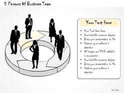 1622173 style division donut 5 piece powerpoint presentation diagram infographic slide