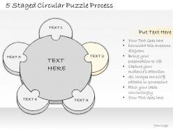 0614 business ppt diagram 5 staged circular puzzle process powerpoint template