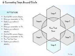 0614 business ppt diagram 6 connecting steps around circle powerpoint template