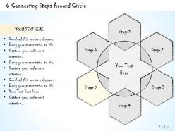 0614 business ppt diagram 6 connecting steps around circle powerpoint template