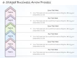 0614 business ppt diagram 6 staged business arrow process powerpoint template