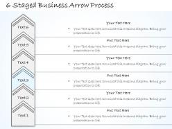 0614 business ppt diagram 6 staged business arrow process powerpoint template