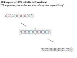 9906801 style linear single 7 piece powerpoint presentation diagram infographic slide