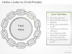 0614 business ppt diagram chain links in circle process powerpoint template