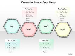 0614 business ppt diagram consecutive business steps design powerpoint template