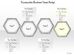 0614 business ppt diagram consecutive business steps design powerpoint template