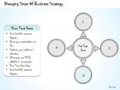 0614 business ppt diagram diverging steps of business strategy powerpoint template