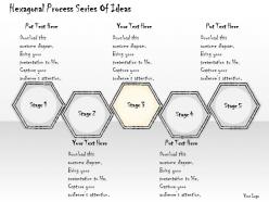 0614 business ppt diagram hexagonal process series of ideas powerpoint template