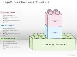 0614 business ppt diagram lego blocks business structure powerpoint template