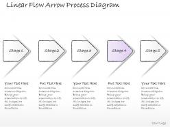 0614 business ppt diagram linear flow arrow process diagram powerpoint template