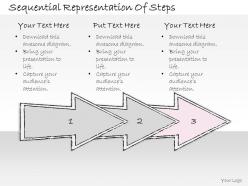 0614 business ppt diagram sequential representation of steps powerpoint template
