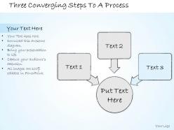 0614 business ppt diagram three converging steps to a process powerpoint template