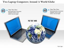0614 computer network around globe image graphics for powerpoint