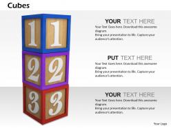 0614 cubes to learn numbers image graphics for powerpoint